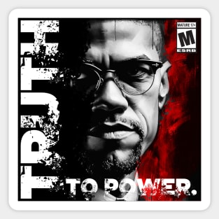 Malcolm X Truth to Power Sticker